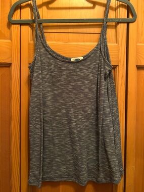 Old Navy Heathered Blue Swing Tank Top